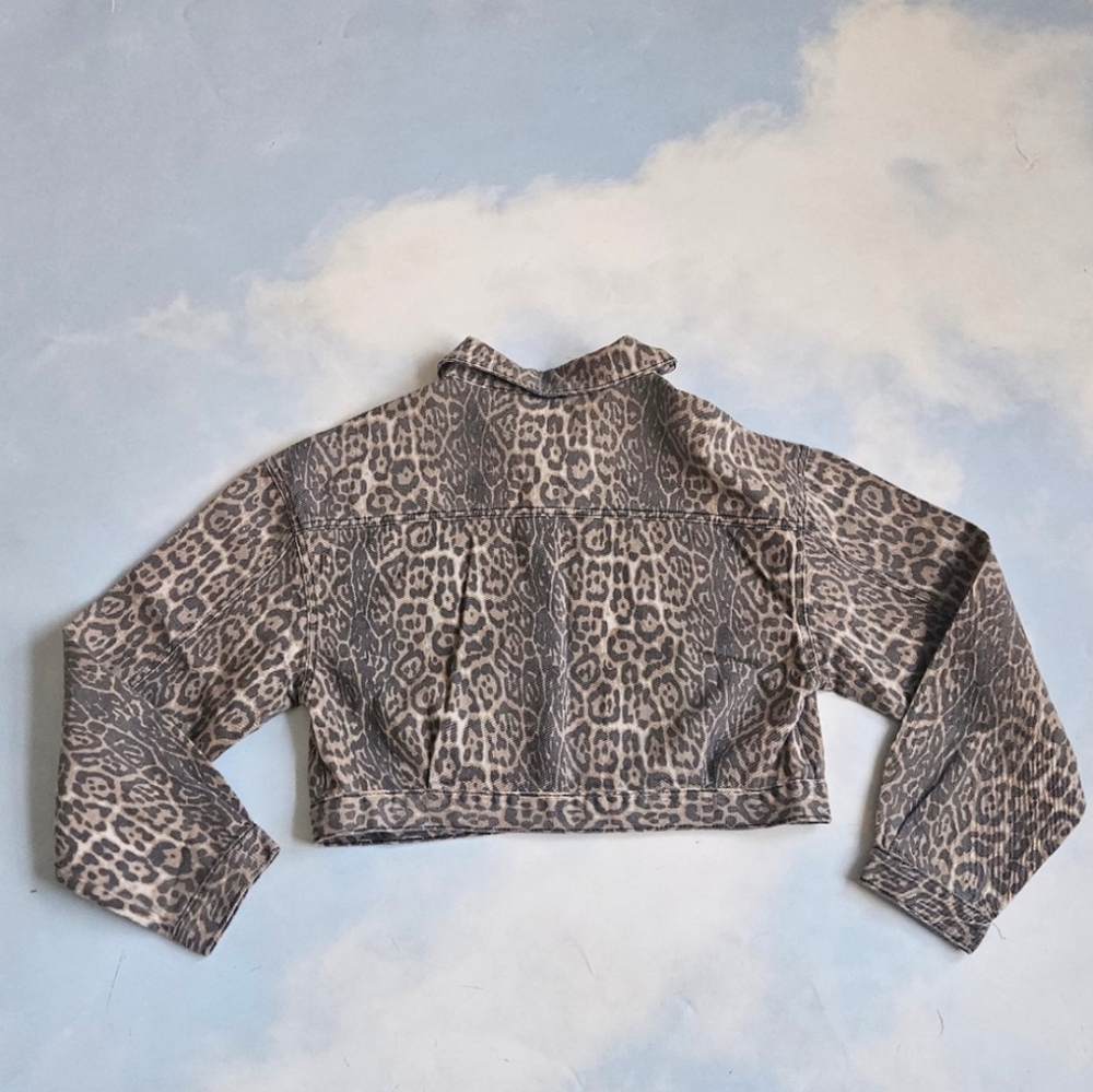 Windsor Leopard Print Denim Jacket - Picture 11 of 11